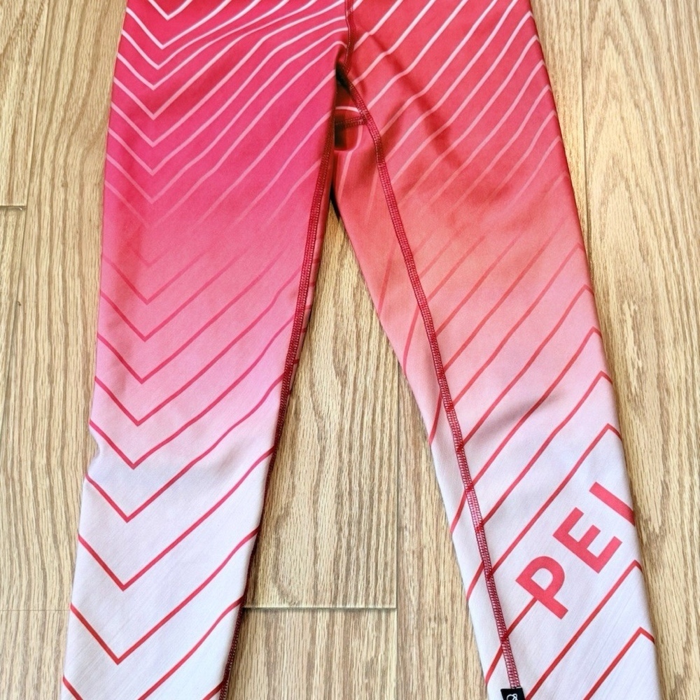 Peloton Leggings Size M Red Orange